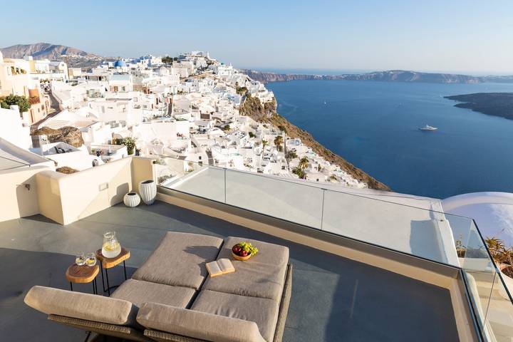 Villa pour 2 personnes, avec vue sur l’océan et terrasse dans Firostefani - 2