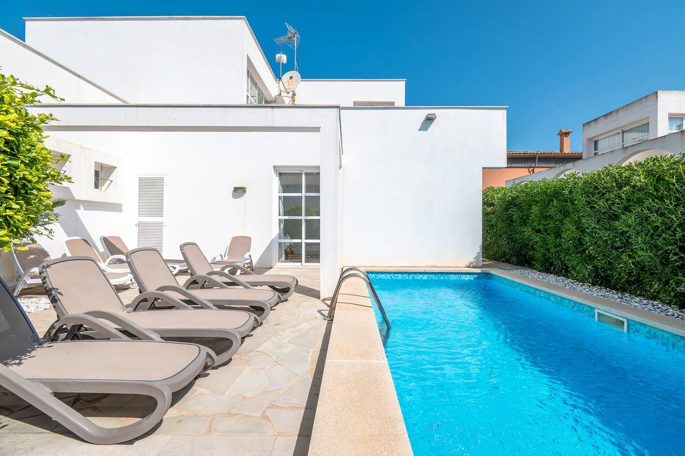 Ferienhaus 'Marc 6' mit privatem Pool, Wi-Fi und Klimaanlage in Can Picafort, Santa Margalida
