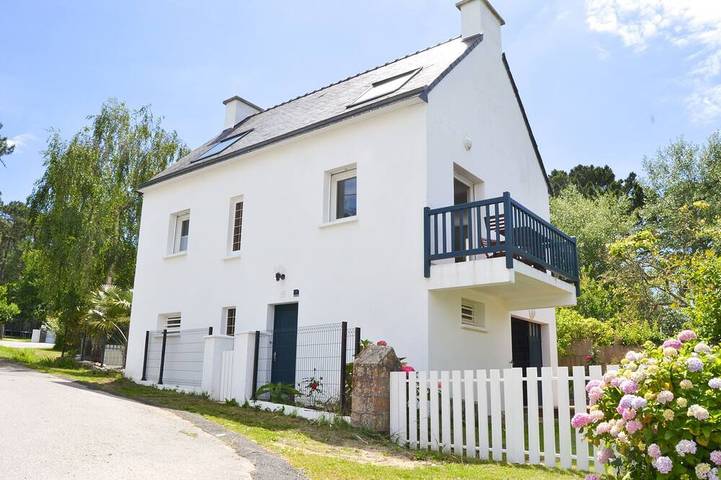 Maison de vacances pour 6 personnes, avec jardin et balcon dans Morgat