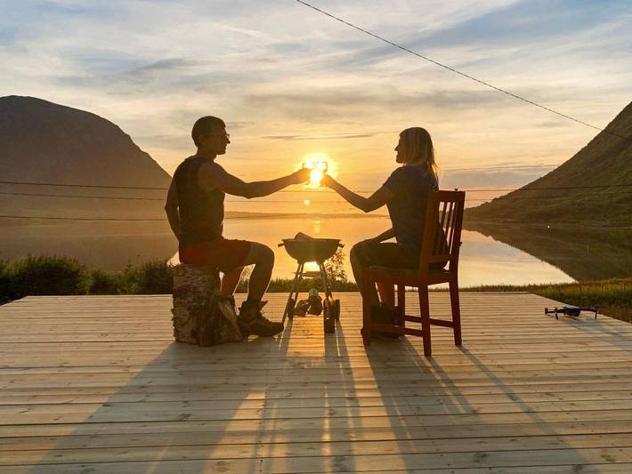 Ferienwohnung für 4 Personen, mit Terrasse und Garten auf den Lofoten - 3