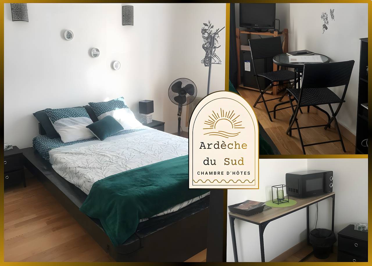 Chambre d’hôtes Ardèche du Sud avec terrasse privée, jardin et Wi-Fi in Saint-Remèze, Privas