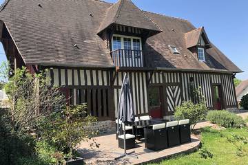 Gîte pour 7 personnes, avec balcon et jardin à Gonneville-sur-Honfleur