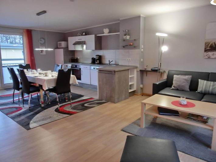 Ferienwohnung für 4 Personen, mit Sauna und Balkon in Gelbensande