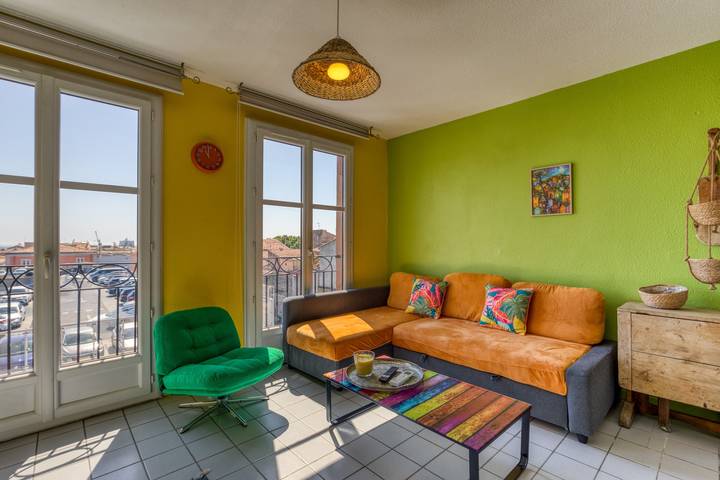 Ganze Wohnung, Apartment „Le Duplex Des Halles“ mit Balkon und Klimaanlage in Sete, Mittelmeerküste (Frankreich)