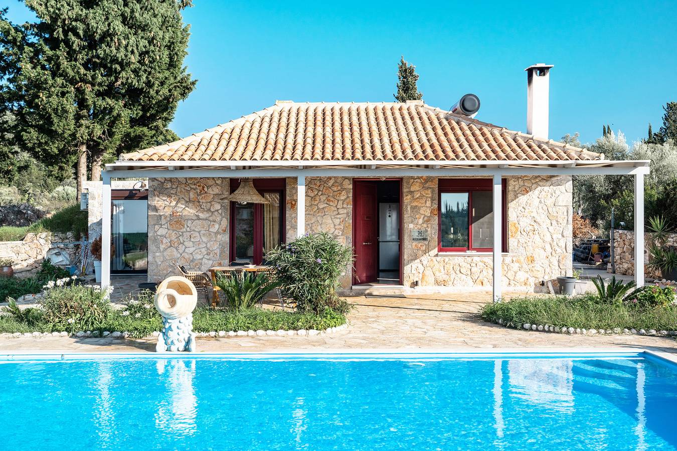 "Villa Alexandros" with Sea View, Private Pool & Wi-Fi in Greece
