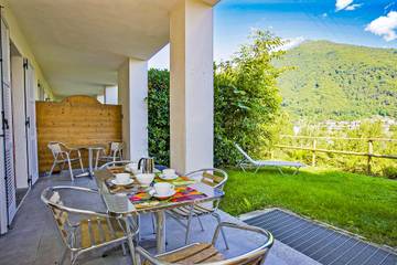 Gîte pour 4 personnes, avec vue sur le lac et jardin, animaux acceptés dans Cannobio