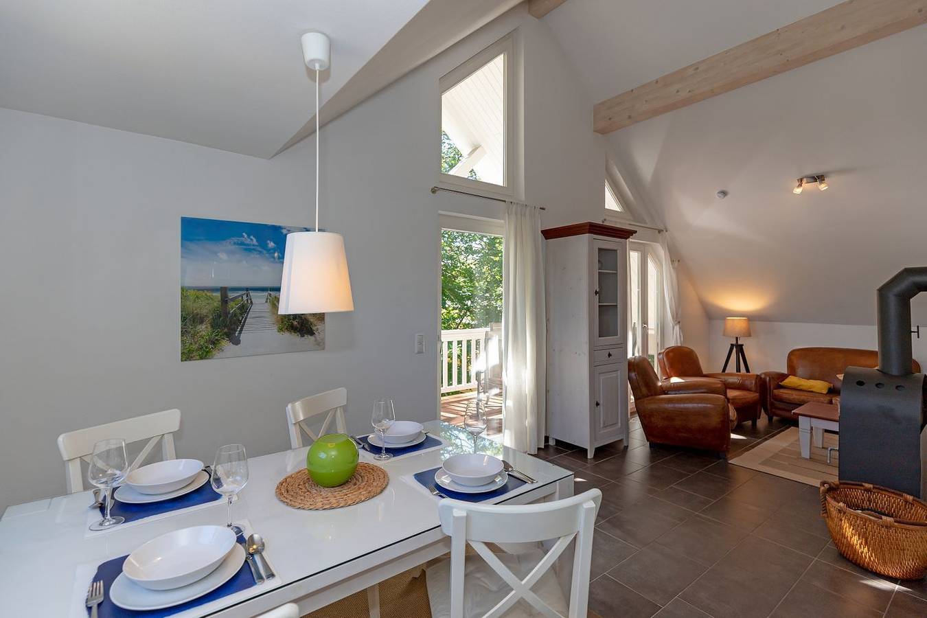 Ganze Wohnung, 3-Zi-Fewo für max. 4 Pers. im Dg, Wlan, Strandnah in Graal-Müritz, Rostock und Umgebung