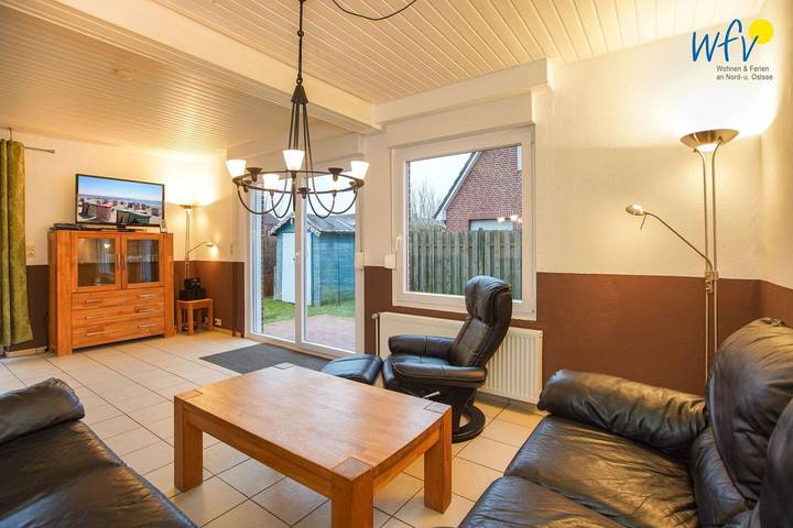 Ferienhaus für 4 Personen, mit Terrasse und Ausblick sowie Garten, mit Haustier auf Borkum - 2