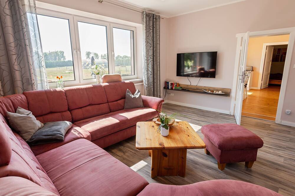 Ganze Wohnung, Ferienwohnung Alpaka-Idylle - Ferienwohnung in Rubkow, Vorpommern Greifswald