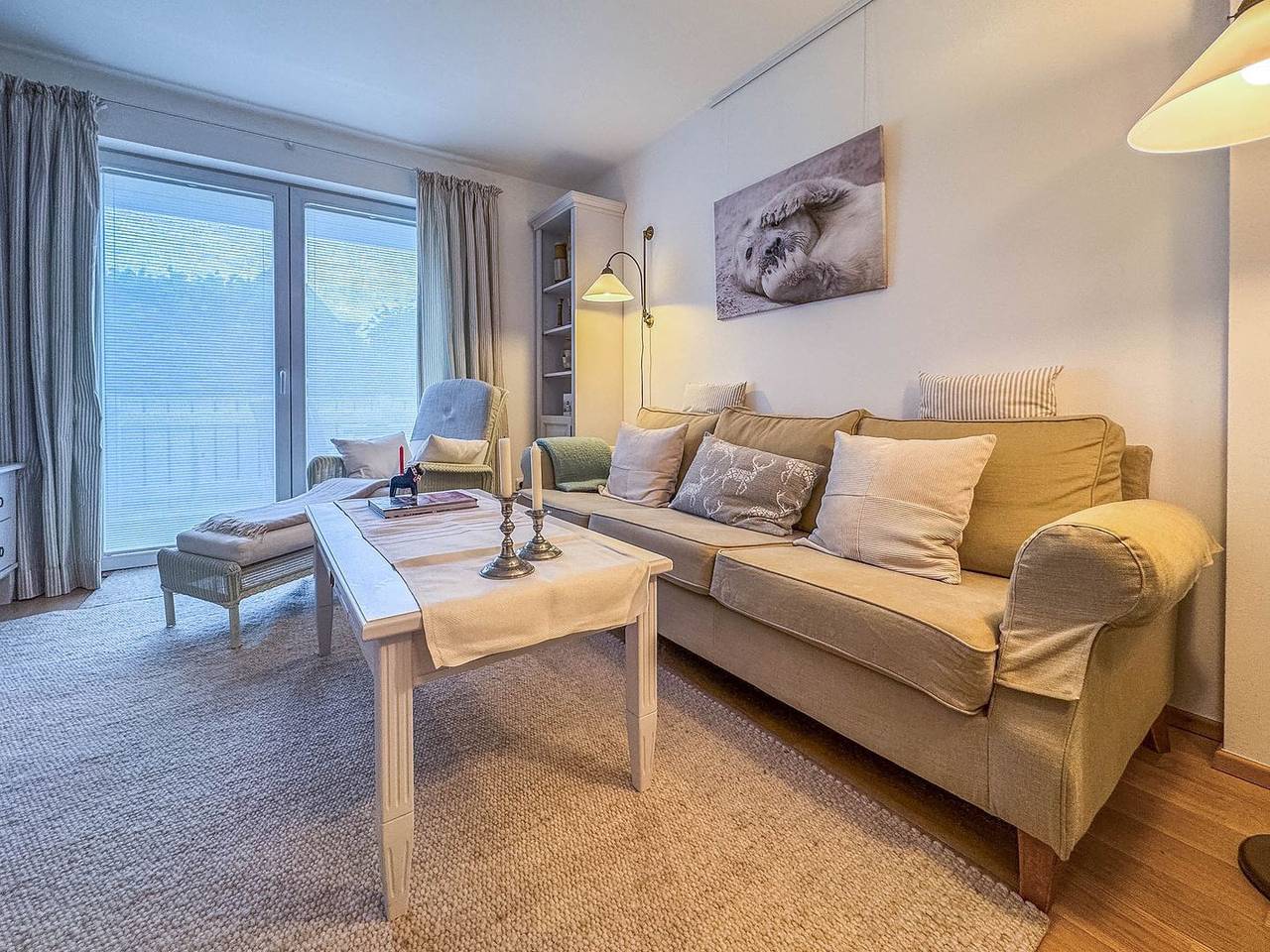 Ganze Wohnung, Das Schwedenhaus – Whg. Agneta: Eg, Terrasse, Infrarot, nah an Strand & Hafen in Hafen Büsum, Büsum