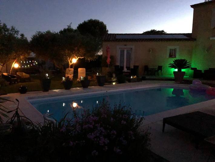 Location de vacances pour 4 personnes, avec jardin ainsi que piscine et vue, adapté aux familles à Canet (Hérault) - 2