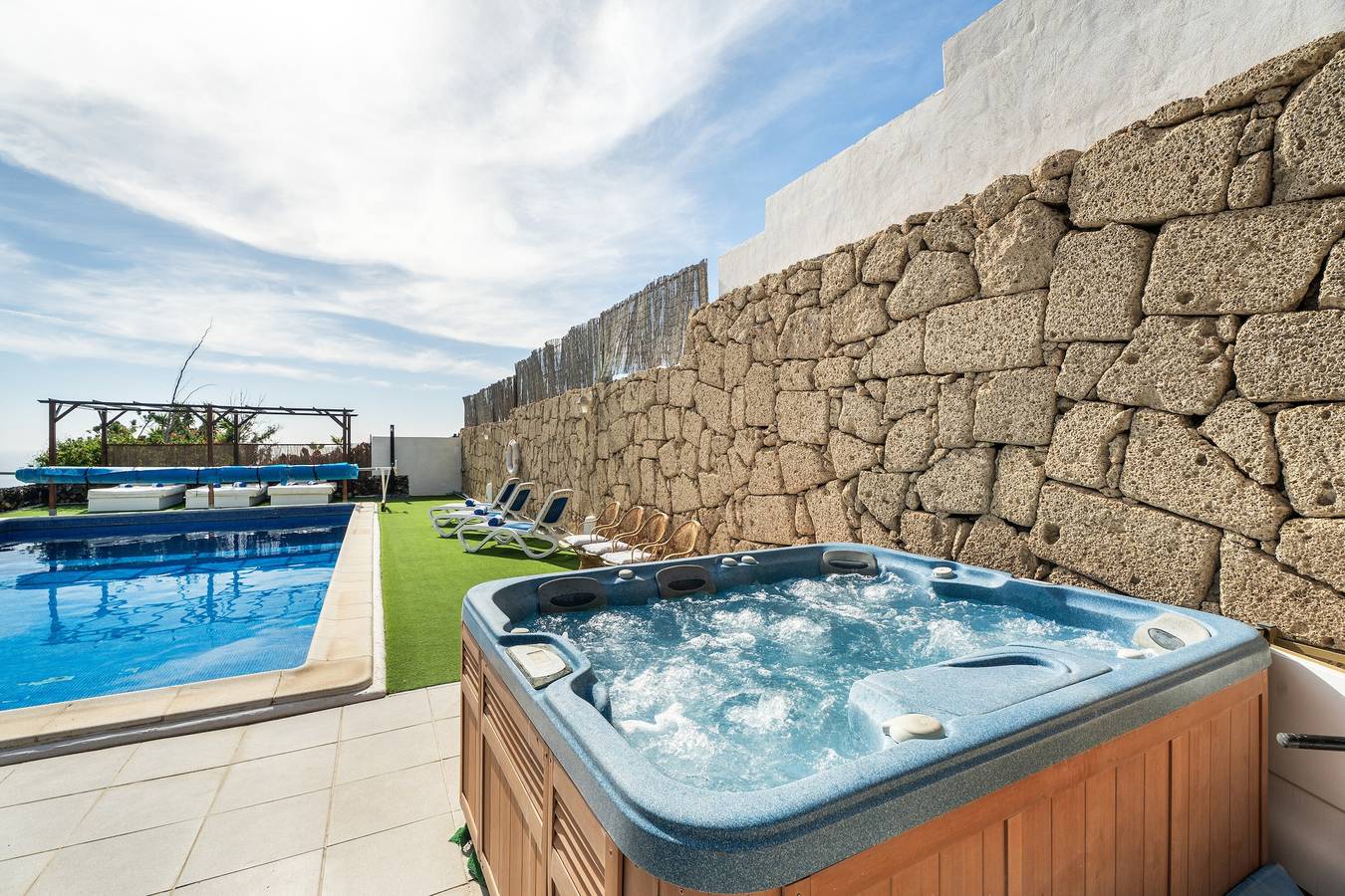 Villa Finca Toledo que aceita animais de estimação com piscina, terraço, jardim, A/C e Wi-Fi in Granadilla de Abona, Tenerife (Sul)