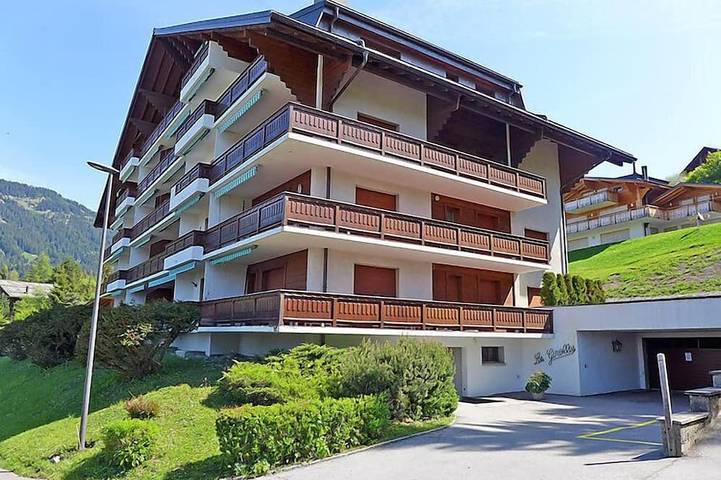 Hütte für 2 Personen, mit Sauna und Balkon sowie Pool, mit Haustier in Villars-sur-Ollon