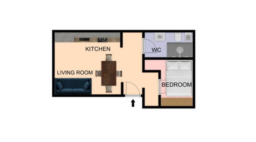 Gîte pour 4 personnes à Pavie - 3