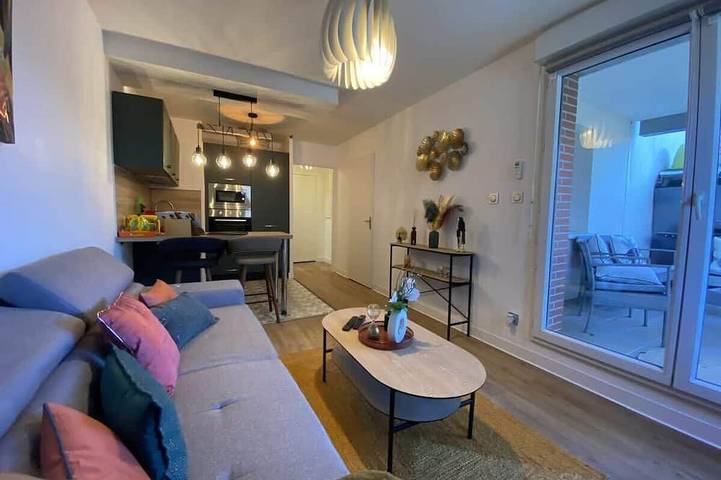 Appartement de vacances pour 3 personnes, avec jardin et piscine, animaux acceptés à Blagnac