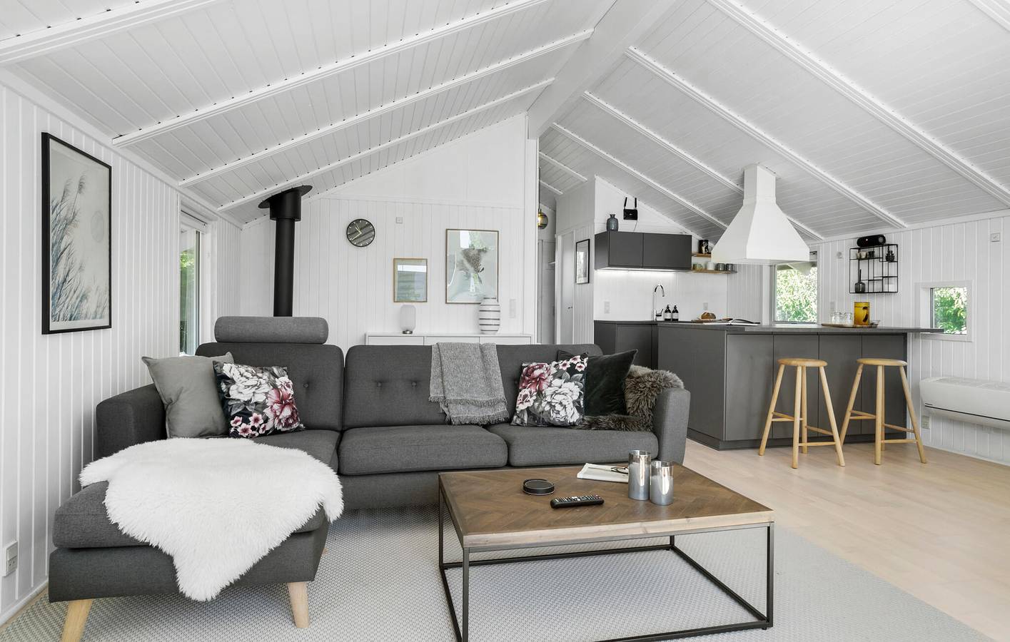 Feriehus for 6 personer med terrasse in Saksild Strand, Rude Strand
