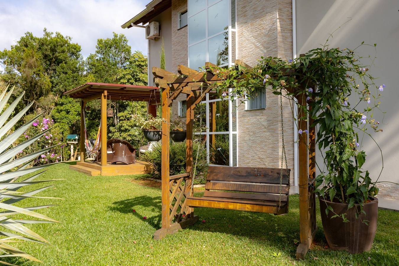 Casa de campo c/ Wi-Fi, jardim e churrasqueira in Santa Catarina