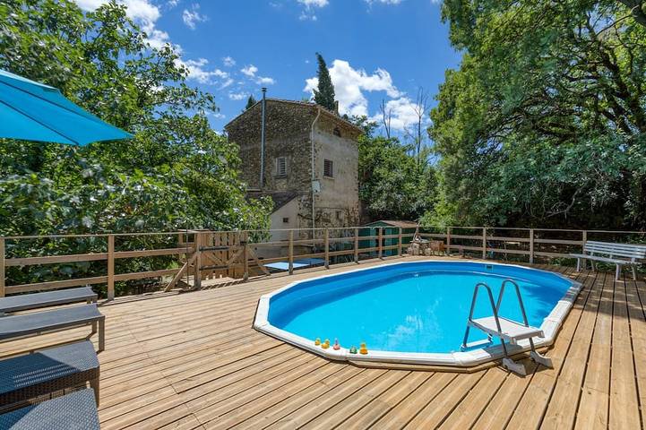 Location de vacances pour 4 personnes, avec Balcon et Jardin à Autignac