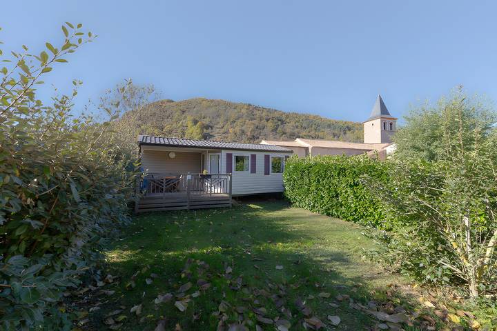 Mobil home pour 4 personnes, avec jardin à Roquefeuil - 2