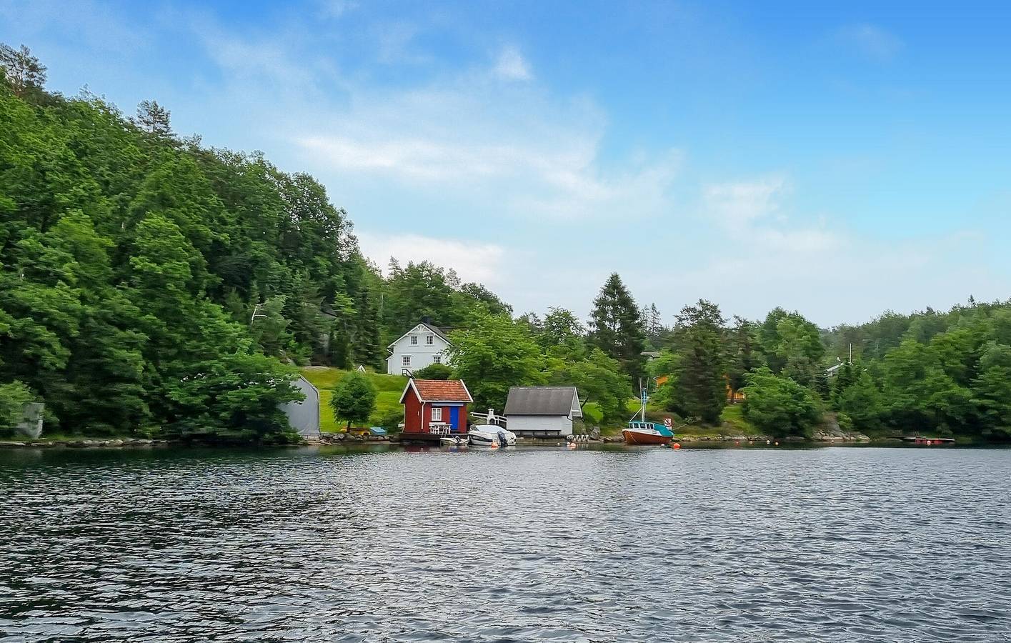 Feriehus for 8 personer med innsjøutsikt in Lillesand 