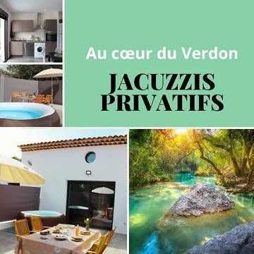 Gîte pour 5 personnes, avec balcon ainsi que jacuzzi et jardin à Régusse