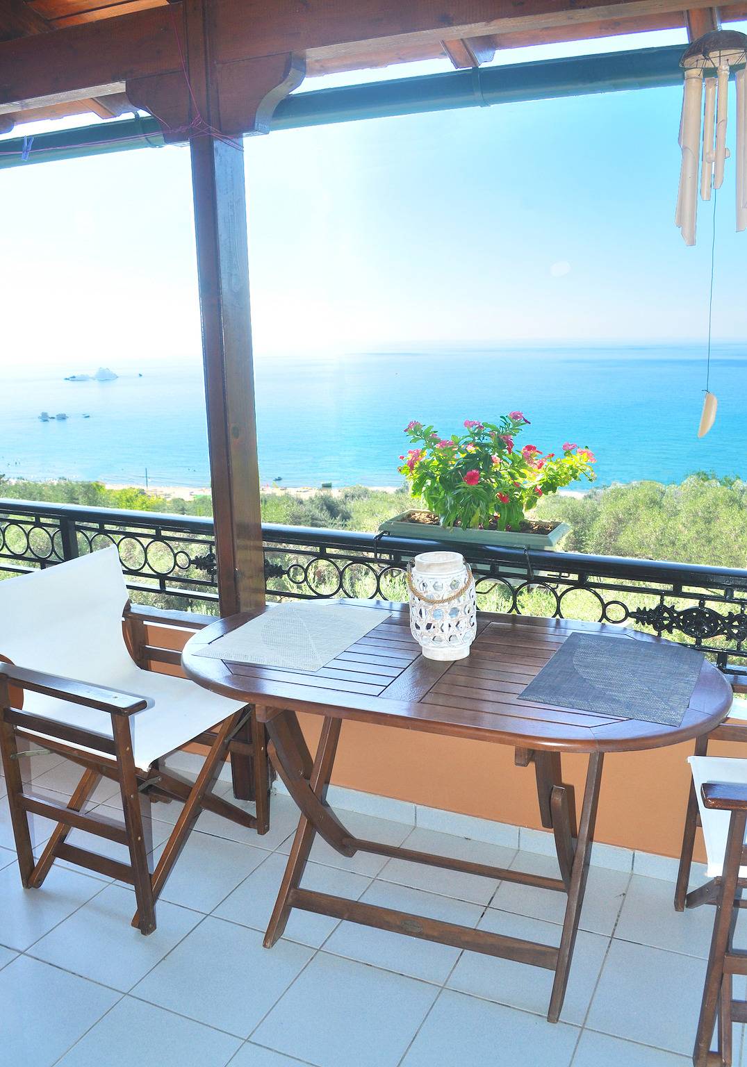 Geheel appartement, Vakantieappartement voor 3 personen met balkon in Pelekas, Corfu