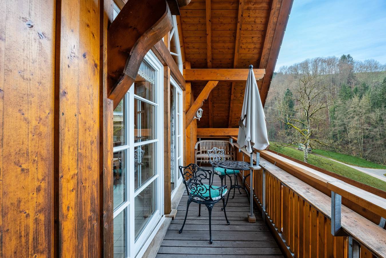 Ganze Wohnung, Ferienwohnung 'Kronenhirsch' mit Balkon und Wlan in Oberharmersbach, Mittlerer Schwarzwald