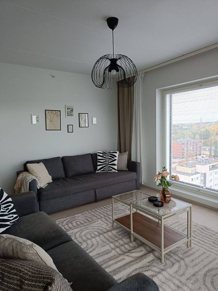 Ganze Wohnung, New 13th Floor 2Br Apt in Centre | Hot Tub & Sauna in Kantakaupunki, Jyväskylä