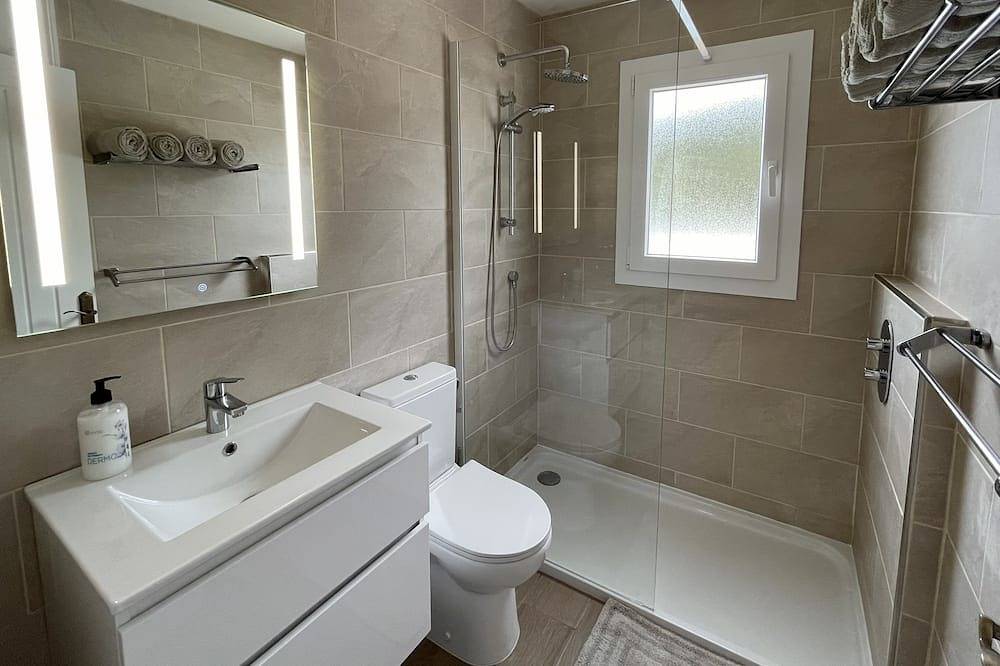 250m from the stunning sandy beach, terrace overlooking the large pool. in Arenal d'en Castell, Es Mercadal