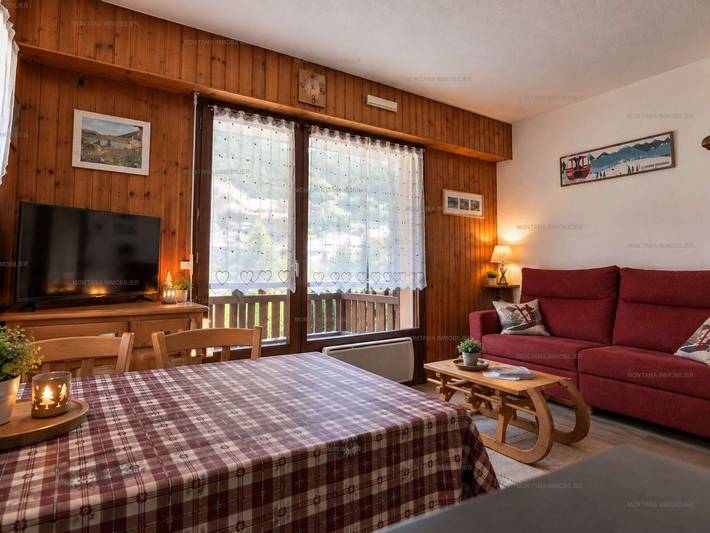 Gîte pour 4 personnes, avec Balcon dans Patinoire Le Grand Bornand