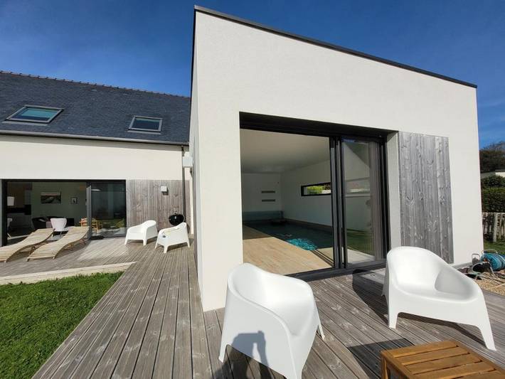 Location de vacances pour 8 personnes, avec piscine et jardin, animaux acceptés à Landunvez - 4