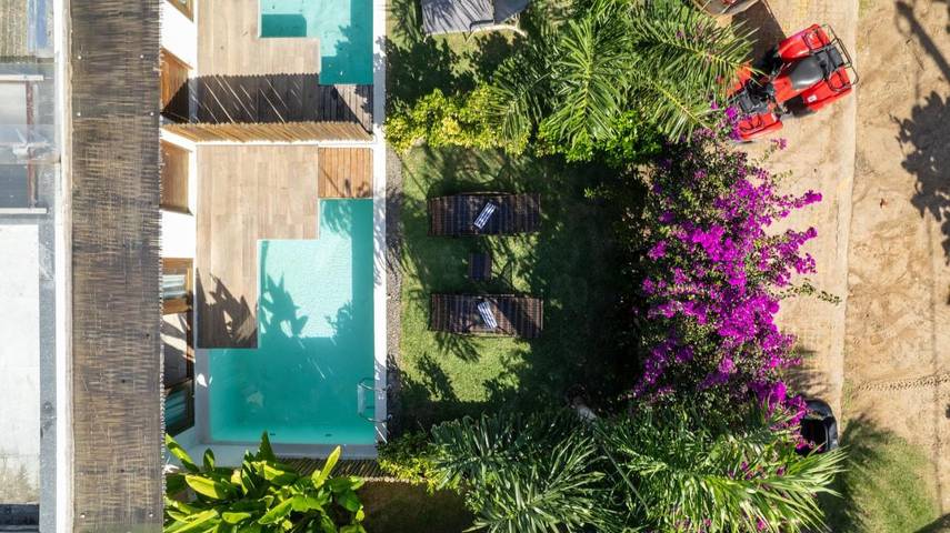 Casas e apartamentos de temporada para 6 pessoas, com vista e jardim e ainda piscina em Barra Grande