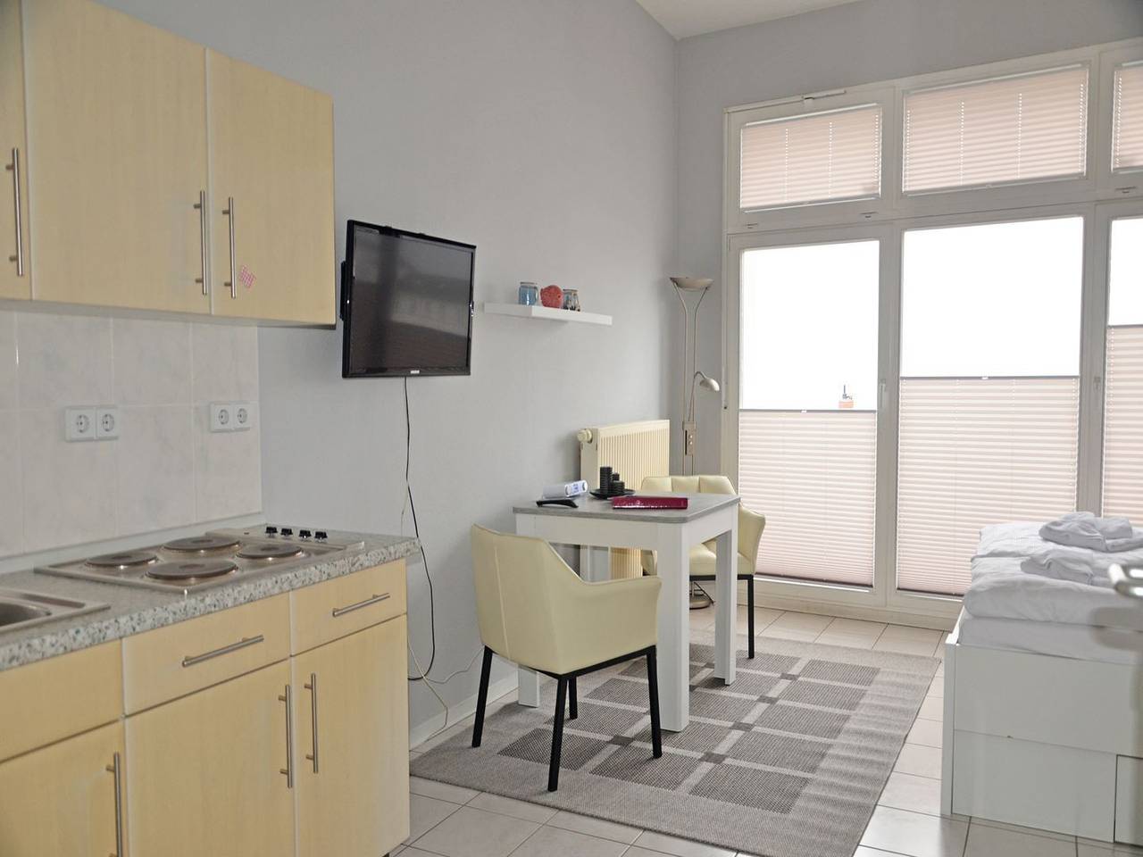 Ganze Wohnung, Alter Reichshof, App. 305 - mit Balkon und Meerblick in Sassnitz, Nationalpark Jasmund