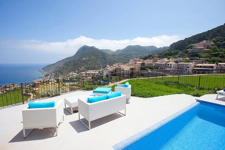Villa Marimuntana com vista para o mar, piscina e Wi-Fi in Banyalbufar, Costa de Maiorca