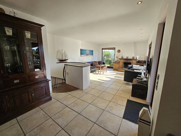 Ferienhaus mit Meerblick für 8 Personen, mit Ausblick und Garten sowie Terrasse, mit Haustier