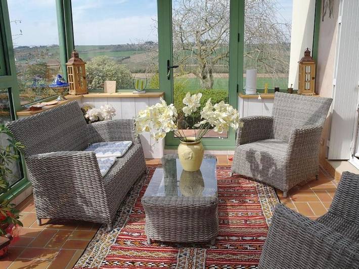 Location de vacances pour 8 personnes, avec vue et jardin, animaux acceptés dans Plage Ty An Quer Plonevez Porzay - 4