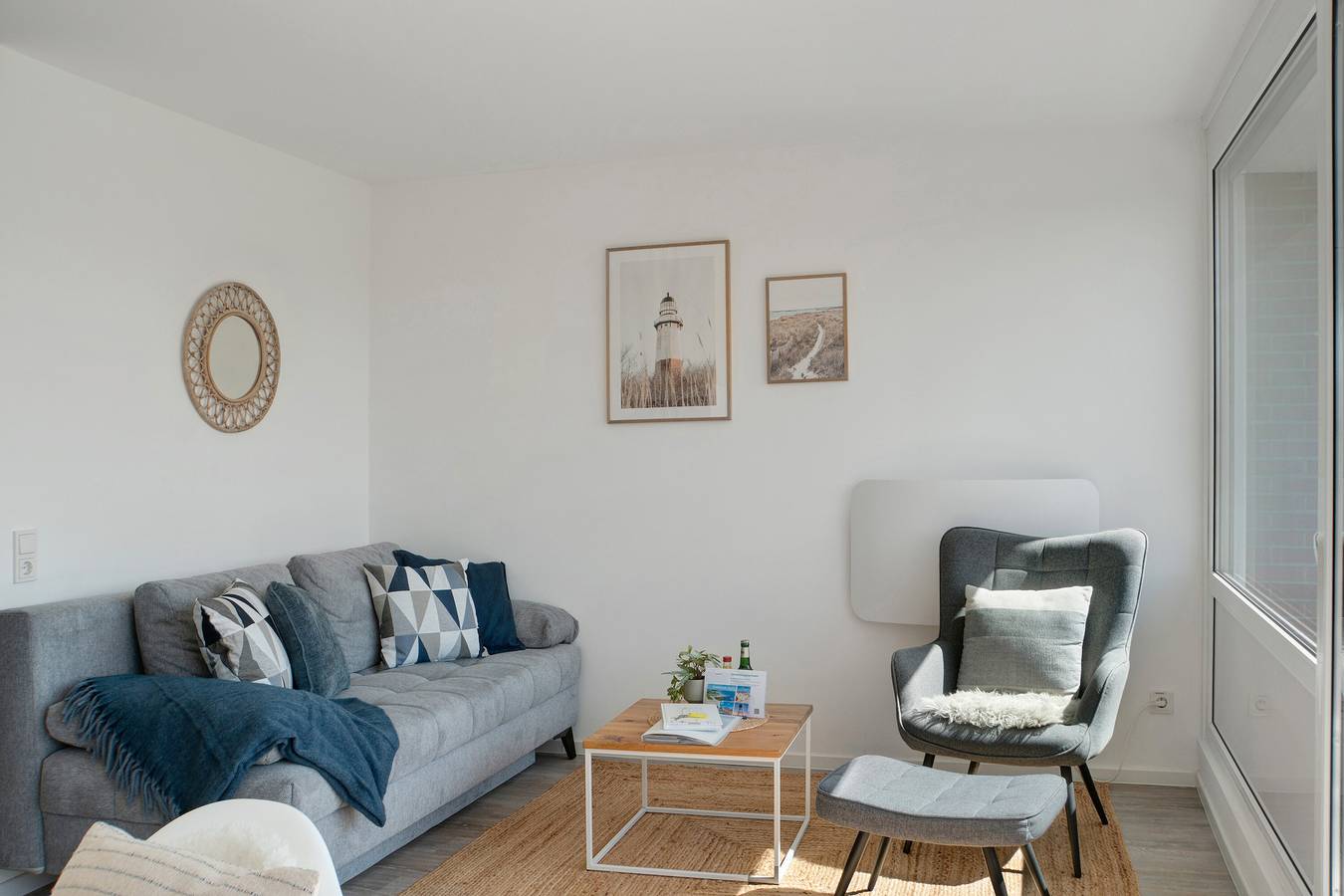 Ganze Wohnung, Ferienwohnung 'Deichblick - In 5 Min Am Meer' mit Balkon und Wi-Fi in Wangerland, Südliche Nordseeküste