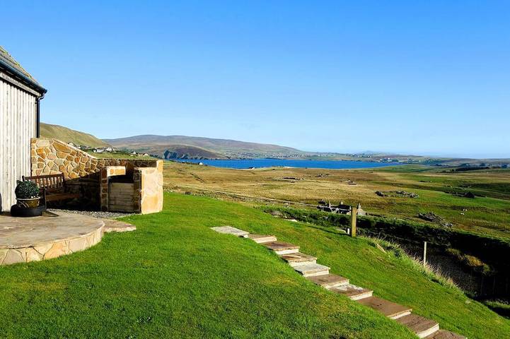 Ferienwohnung für 2 Personen, mit Whirlpool und Terrasse sowie Sauna auf den Shetland Inseln