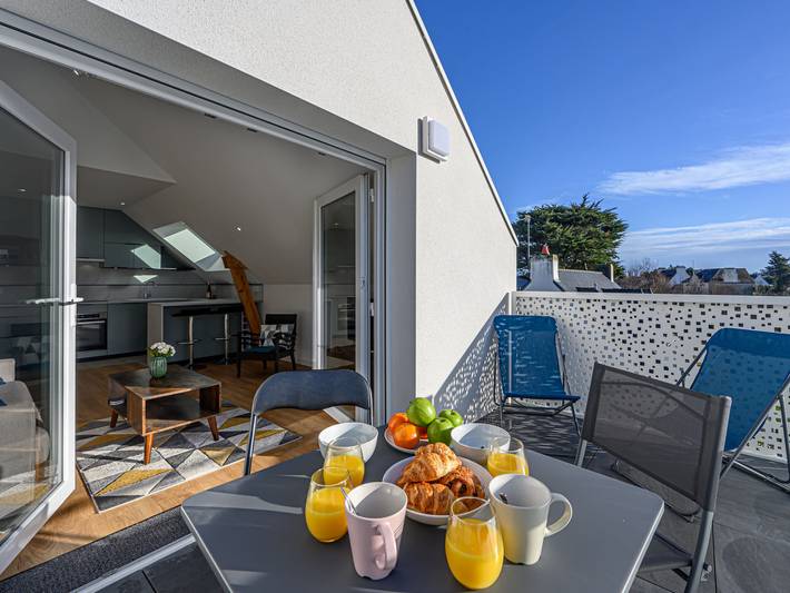 Appartement de vacances pour 4 personnes, avec Terrasse à Carnac