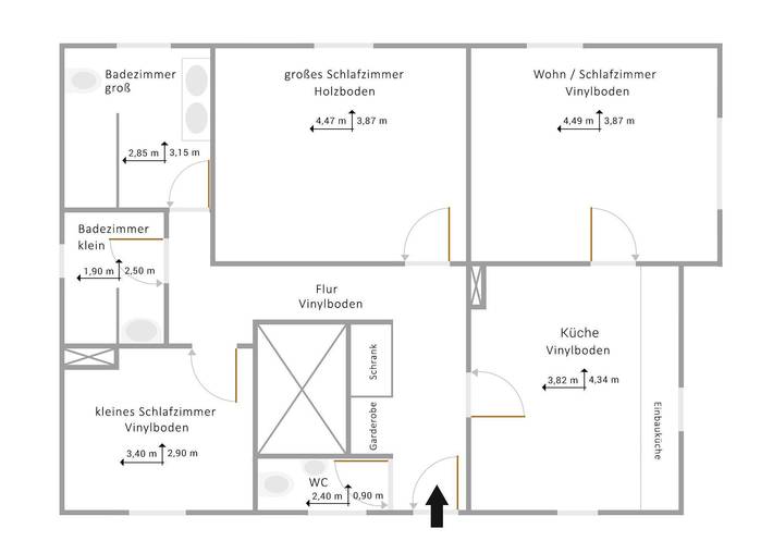 Vakantieappartement voor 8 personen, met balkon en tuin - 1
