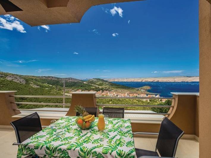 Ferienwohnung für 4 Personen, mit Meerblick und Sauna in Jablanac