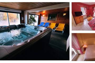 Gîte pour 6 personnes, avec jacuzzi et sauna ainsi que jardin et terrasse dans les Vosges