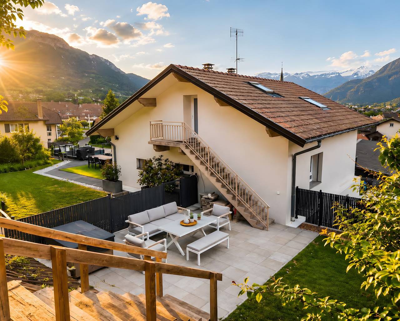 Appartement entier, T2 cocooning climatisé - Terrasse & vue montagne in Marignier, Région de Bonneville