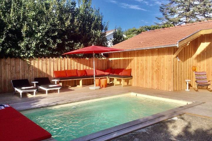 Maison de vacances pour 9 personnes, avec jardin et terrasse à Lanton