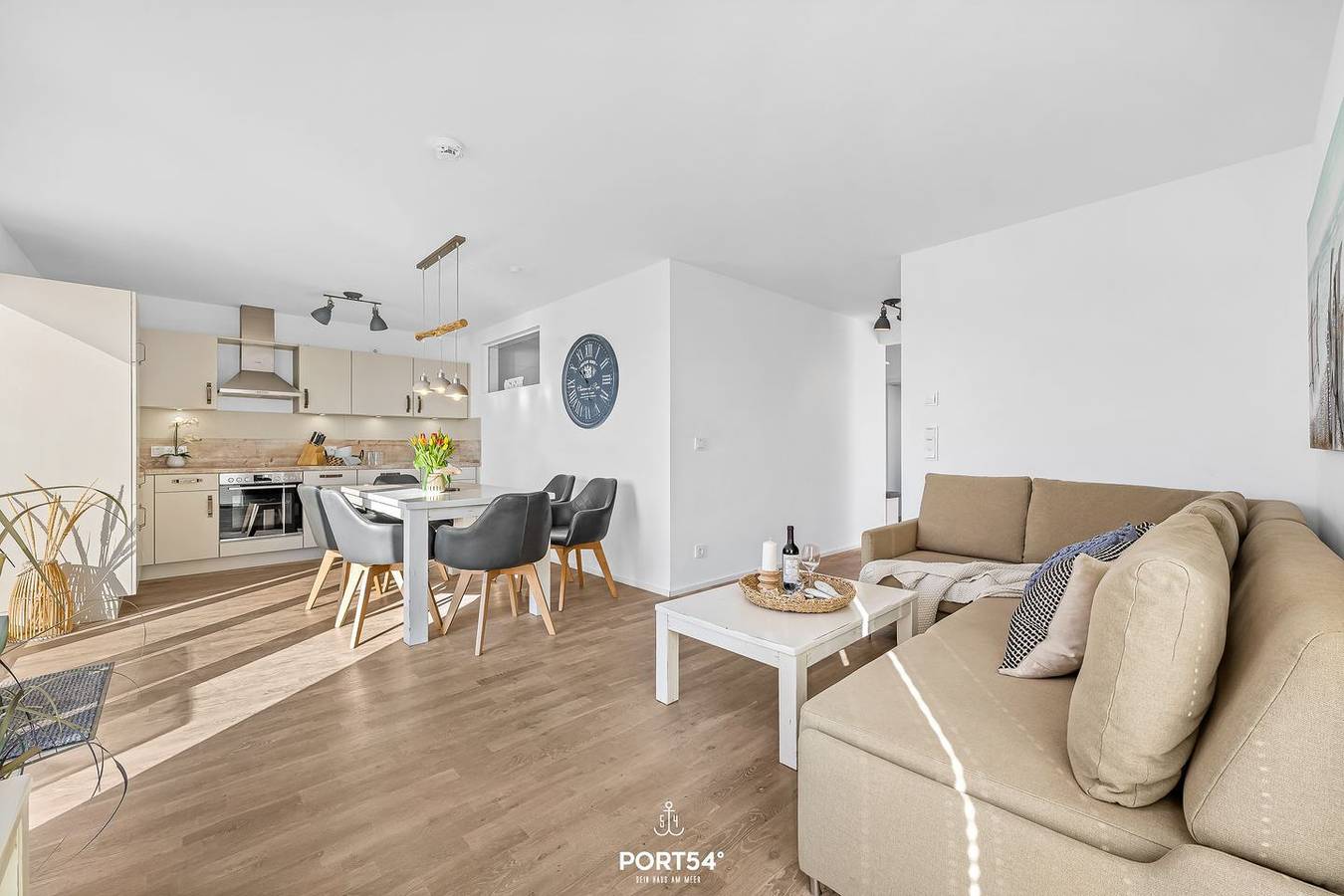 Ganze Wohnung, Landungsbrücke 22 - 1. Reihe am Wasser, Infrarot-Kabine, Terrasse, Strandkorb in Olpenitz, Kappeln