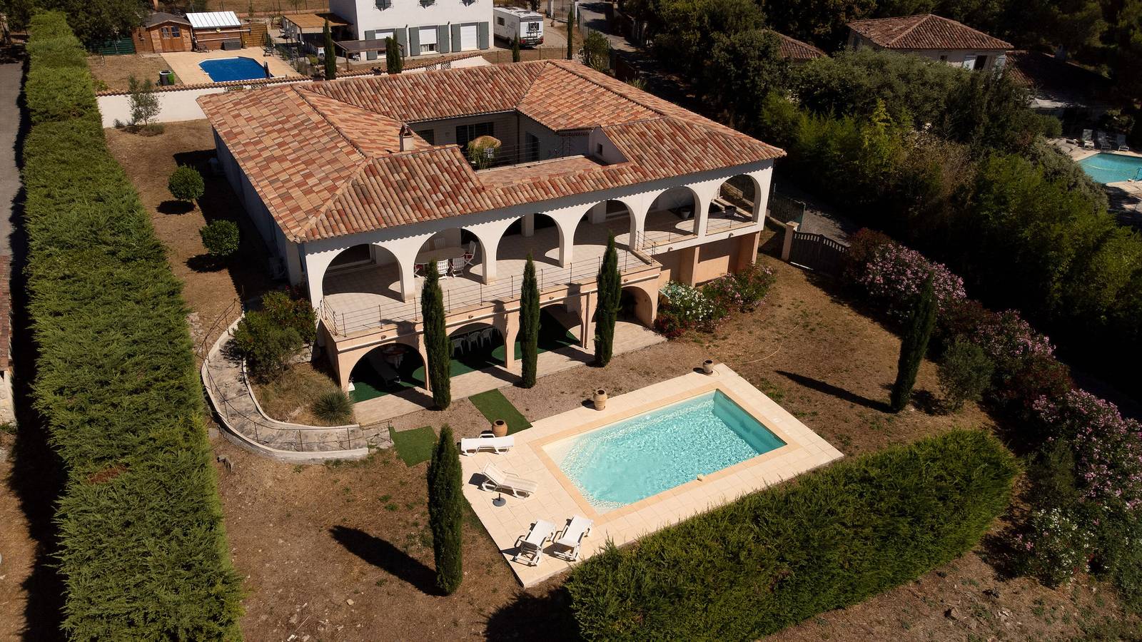 Villa 'Cabri 5 Chambres Piscine' mit Meerblick, Wi-Fi und Klimaanlage in Cabris, Cannes und Umgebung