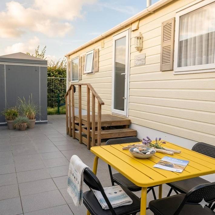 Camping pour 4 personnes, avec jardin