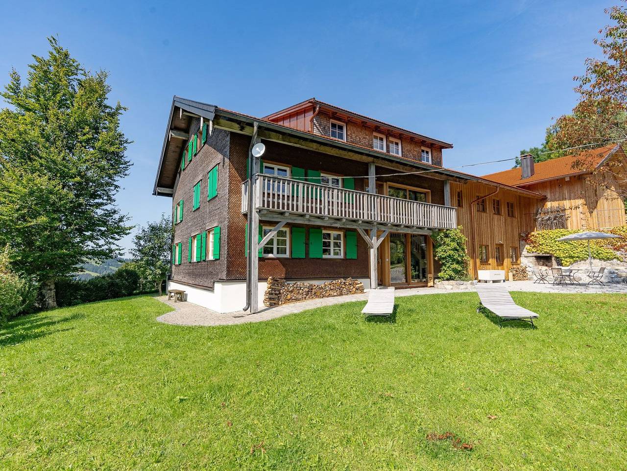 Landhaus Buchenberg - Ferienhaus mit Bergblick, Parkplatz und Sauna in Grünten, Rettenberg