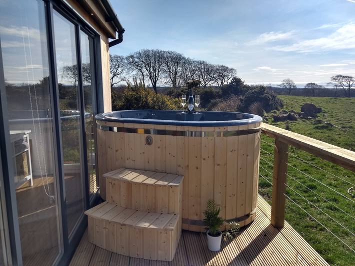 Holiday rental for 3 people, with Ocean view and Hot tub as well as Terrace in Ayrshire