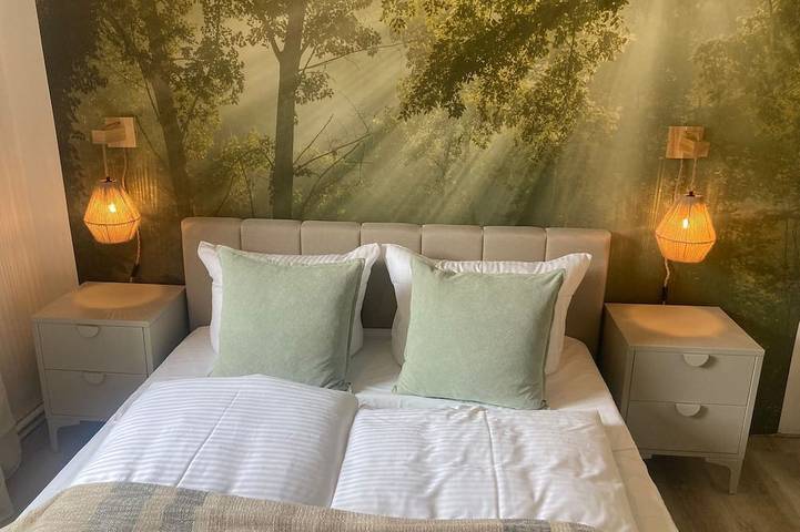 Bungalow für 2 Personen, mit Terrasse und Garten